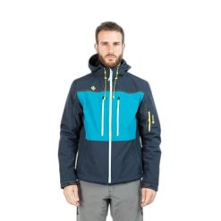 Softshellowa kurtka turystyczna Izas Konka. Niebieskie kurtki Izas, na zimę, m, bez wzorów, z materiału, bez kaptura. Za 486.91 zł.