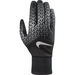 Nike Rękawiczki męskie Printed Dri-fit Tempo 360 Run Gloves czarno-srebrne r. M. Rękawiczki marki Nike. Za 121.68 zł.