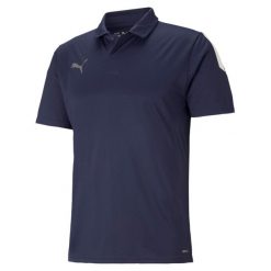 Koszulka sportowa męska Puma Teamliga Sideline. Białe t-shirty sportowe Puma, bez wzorów, z poliesteru, bez ramiączek, do piłki nożnej. Za 209.00 zł.