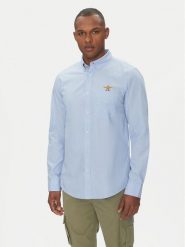 Aeronautica Militare Koszula 251CA1277CT3532 Niebieski Regular Fit. Niebieskie koszule Aeronautica Militare, m, bez wzorów, z bawełny, bez kołnierzyka, bez ramiączek. Za 439.99 zł.