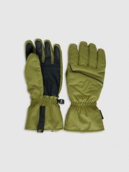 4F Rękawiczki narciarskie Thinsulate z membraną NeoDry męskie - khaki L. Brązowe rękawiczki 4F, na zimę, bez wzorów, z materiału. Za 149.99 zł.