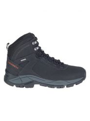 Merrell Skórzane botki turystyczne "Vego Mid" w kolorze czarnym rozmiar: 43. Czarne buty trekkingowe Merrell, bez wzorów, bez zapięcia. Za 342.60 zł.