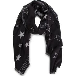 Szal TOMMY HILFIGER - Tommy Selvedge Scarf AW0AW06201 902. Czarne szaliki Tommy Hilfiger, bez wzorów, z bawełny. W wyprzedaży za 159.00 zł.