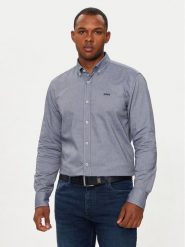 Boss Koszula 50520259 Granatowy Casual Fit. Niebieskie koszule Boss, m, bez wzorów, z bawełny, bez kołnierzyka, bez ramiączek. Za 299.99 zł.