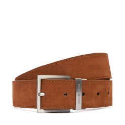 Pasek Męski Tommy Hilfiger. Brązowe paski Tommy Hilfiger, bez wzorów. Za 289.99 zł.