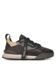 REPLAY Sneakersy GMS8L .000.C0017L Czarny. Czarne buty sportowe casual Replay, bez wzorów, ze skóry, bez zapięcia. Za 589.99 zł.