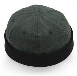 Czapka Dokerka, Sztruksowa, Zielona, Wiosenno-Letnia, Jesienna, Hipsterska. Zielone czapki zimowe Pako Jeans, bez wzorów, z bawełny. Za 49.00 zł.