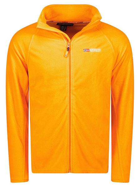 Geographical Norway Kurtka polarowa "Tug" w kolorze pomarańczowym rozmiar: M. Pomarańczowe kurtki Geographical Norway, m, bez wzorów, z materiału, bez kaptura. Za 113.63 zł.