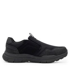 Półbuty Go Soft. Czarne buty sportowe casual GO SOFT, bez wzorów, bez obcasa, bez zapięcia. Za 135.99 zł.