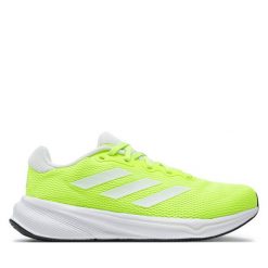 Buty do biegania adidas. Zielone buty do biegania Adidas, bez wzorów, bez zapięcia, do biegania. Za 799.99 zł.
