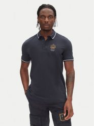 Aeronautica Militare Polo 251PO1850P191 Granatowy Slim Fit. Niebieskie koszulki polo Aeronautica Militare, m, bez wzorów, z bawełny, bez kołnierzyka, bez ramiączek. Za 359.99 zł.