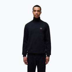Bluza męska Napapijri B-Badge C. Czarne bluzy Napapijri, m, bez wzorów, bez kaptura. Za 299.99 zł.