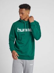 Bluza do piłki ręcznej męska Hummel Cotton Logo z kapturem. Białe bluzy z kapturem Hummel, na wiosnę, m, bez wzorów, z bawełny, z kapturem. Za 186.50 zł.