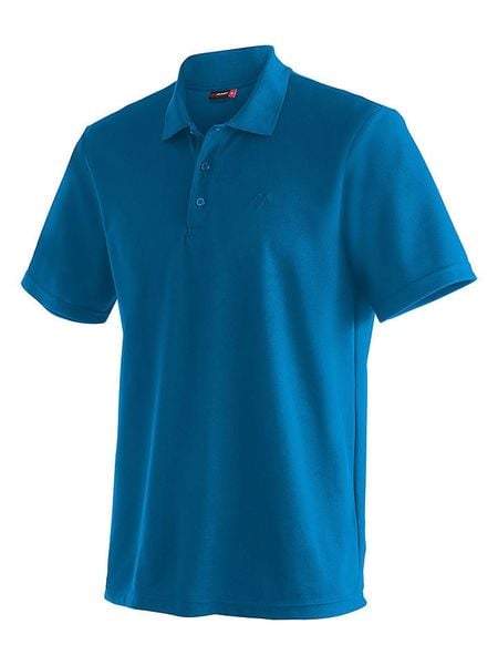 Maier Sports Funkcyjna koszulka polo "Ulrich" w kolorze niebieskim rozmiar: XL. Niebieskie koszulki polo Maier Sports, xl, bez wzorów, z materiału, bez kołnierzyka, bez ramiączek, outdoorowe. Za 96.14 zł.
