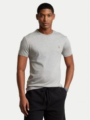 Polo Ralph Lauren T-Shirt 710740727012 Szary Slim Fit. Szare koszulki polo Polo Ralph Lauren, m, bez wzorów, z bawełny, bez kołnierzyka, bez ramiączek. Za 289.99 zł.