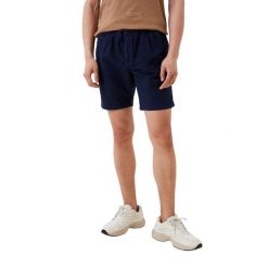 Spodenki turystyczne męskie Superdry Vintage Overdyed. Niebieskie szorty Superdry, m, bez wzorów, z bawełny, sportowe. Za 157.55 zł.