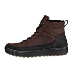 Buty do chodzenia męskie Ecco Soft 7 Tred. Brązowe buty sportowe casual ecco, bez wzorów, z materiału, bez zapięcia. W wyprzedaży za 781.00 zł.