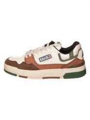 AUTRY Skórzane sneakersy "CLC Low" w kolorze kremowo-brązowym rozmiar: 42. Brązowe buty sportowe casual AUTRY, bez wzorów, bez zapięcia. Za 550.36 zł.