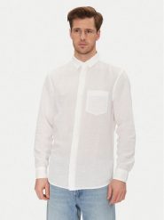 Calvin Klein Koszula K10K114488 Biały Regular Fit. Białe koszule CALVIN KLEIN, m, bez wzorów, z bawełny, bez kołnierzyka, bez ramiączek. Za 299.99 zł.