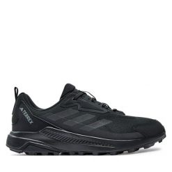 Trekkingi adidas. Czarne buty trekkingowe Adidas, bez wzorów, bez zapięcia. Za 299.99 zł.