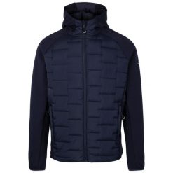 Trespass Heber - Męska hybrydowa bluza z kapturem granatowa. Niebieskie bluzy z kapturem Trespass, l, bez wzorów, z puchu, z kapturem. Za 317.89 zł.