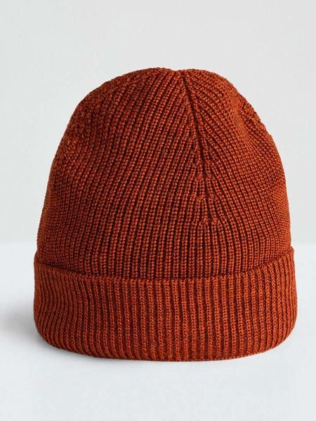 Maerz Muenchen Wełniana czapka w kolorze miedzianym rozmiar: onesize. Brązowe czapki zimowe Maerz Muenchen, bez wzorów, ze skóry. Za 104.99 zł.