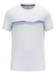 Odlo Koszulka funkcyjna "F-Dry Ridgeline" w kolorze białym rozmiar: XL. Białe t-shirty sportowe ODLO, bez wzorów, z materiału, bez ramiączek, outdoorowe. Za 173.99 zł.