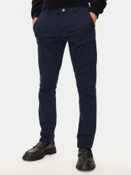 Mustang Chinosy Oakland 1015540 Granatowy Skinny Fit. Niebieskie eleganckie spodnie Mustang, m, z bawełny. Za 189.99 zł.