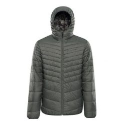Kurtka z kapturem Alpine Pro Erom. Zielone kurtki Alpine Pro, bez wzorów, z puchu, z kapturem. Za 319.00 zł.