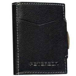 Portfel męski Peterson PTN G710-GKA czarny. Czarne portfele Peterson, bez wzorów, ze skóry. Za 74.99 zł.