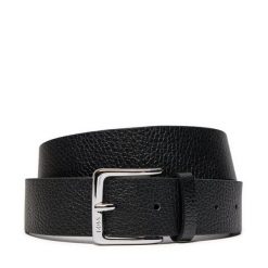 Pasek Męski BOSS. Czarne paski Boss, bez wzorów. Za 219.99 zł.
