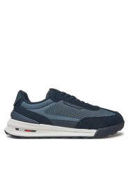 Tommy Hilfiger Sneakersy Retro Runner FM0FM05328 Granatowy. Niebieskie buty sportowe casual Tommy Hilfiger, bez wzorów, z materiału, bez zapięcia. Za 399.99 zł.