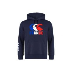 Bluza z kapturem Canterbury Club. Niebieskie bluzy z kapturem CANTERBURY, z aplikacjami, z dresówki, z kapturem. Za 355.00 zł.