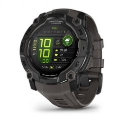 Zegarek Garmin Instinct 3 – 50 mm AMOLED Black met charcoal band. Czarne zegarki sportowe GARMIN. Za 1,965.99 zł.