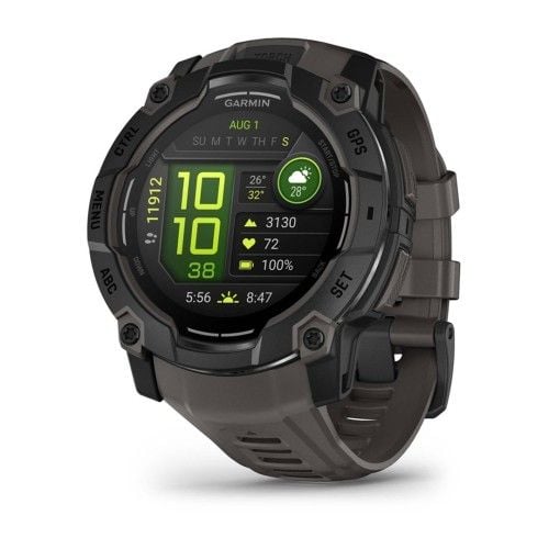 Zegarek Garmin Instinct 3 – 50 mm AMOLED Black met charcoal band. Czarne zegarki sportowe GARMIN. Za 1,948.99 zł.