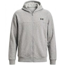 Bluza Under Armour Ua Rival Lw Fz Dorośli. Szare bluzy z kapturem Under Armour, s, bez wzorów, z bawełny, z kapturem. Za 360.99 zł.