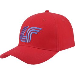Czapka z daszkiem męska CAM203 - czerwony. Botki sznurowane marki 4F. Za 49.99 zł.