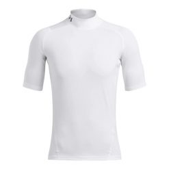 Koszulka kompresyjna Under Armour HeatGear®. Białe odzież kompresyjna Under Armour, l, bez wzorów, z materiału, na fitness i siłownię. Za 191.00 zł.
