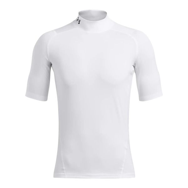 Koszulka kompresyjna Under Armour HeatGear®. Białe odzież kompresyjna Under Armour, l, bez wzorów, z materiału, na fitness i siłownię. Za 191.00 zł.