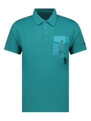 Geographical Norway Koszulka polo "Kelmon" w kolorze morskim rozmiar: 3XL. Zielone koszulki polo Geographical Norway, xl, bez wzorów, z bawełny, bez kołnierzyka, bez ramiączek. Za 87.95 zł.