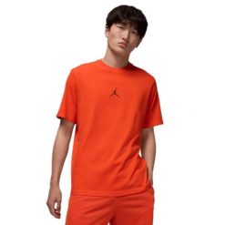 Koszulka męska Air Jordan Sport Dri-FIT T-shirt Orange HQ8970-891. Brązowe t-shirty sportowe Jordan, bez wzorów, bez ramiączek, do koszykówki. Za 148.35 zł.