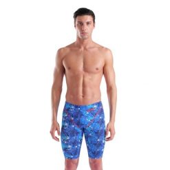 Spodenki startowe pływackie Arena Powerskin ST Next Jammer Splashy. Niebieskie szorty Arena, m, bez wzorów, sportowe. Za 449.99 zł.
