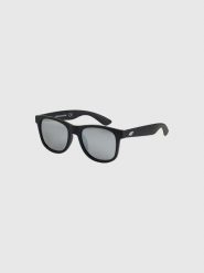 Okulary przeciwsłoneczne z lustrzaną powłoką 4F 4FRSS26ASUNU092. Niebieskie okulary przeciwsłoneczne 4F. Za 68.99 zł.