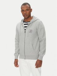 Tommy Hilfiger Bluza MW0MW39250 Szary Regular Fit. Szare bluzy Tommy Hilfiger, m, bez wzorów, z bawełny, bez kaptura. Za 419.99 zł.