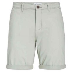 Krótkie spodenki Jack & Jones Bowie Bermuda desert sage. Zielone szorty Jack&Jones, bez wzorów, sportowe. Za 211.46 zł.