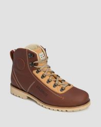Buty męskie Dolomite 54 La Classica Lh Ochre Red. Brązowe buty turystyczne Dolomite, na jesień, bez wzorów, z materiału, bez zapięcia, trekkingowe. Za 779.00 zł.