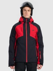 4F Kurtka narciarska membrana 8000 męska - czerwona 3XL. Czerwone kurtki narciarskie i snowboardowe 4F, m, bez wzorów, narciarskie. Za 599.99 zł.