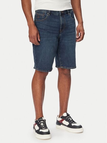 Armani Exchange Szorty jeansowe XM000073 AF24463 MB001 Granatowy Comfort Fit. Niebieskie szorty Armani Exchange, m, bez wzorów, z bawełny. Za 449.99 zł.