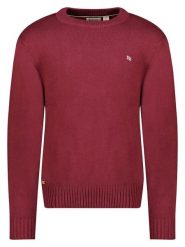 Geographical Norway Sweter "Flinder" w kolorze bordowym rozmiar: XXL. Czerwone swetry nierozpinane Geographical Norway, xxl, bez wzorów, z bawełny, bez kołnierzyka, bez ramiączek. Za 121.80 zł.