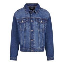 Męska Kurtka Dżinsowa. Niebieskie kurtki Urban Classics, m, bez wzorów, bez kaptura. Za 294.99 zł.
